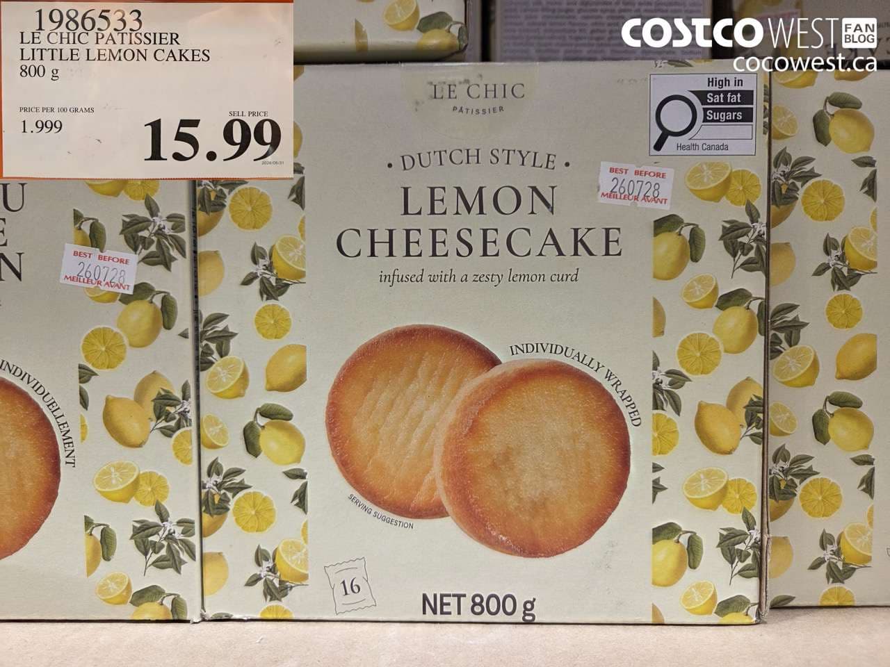 le chic patissier little lemon cakes 800 g
