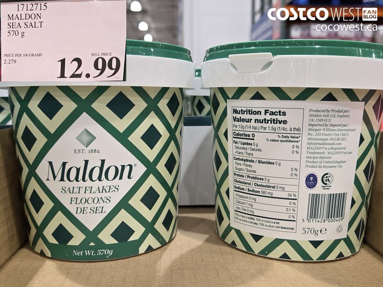 maldon sea salt 570 g