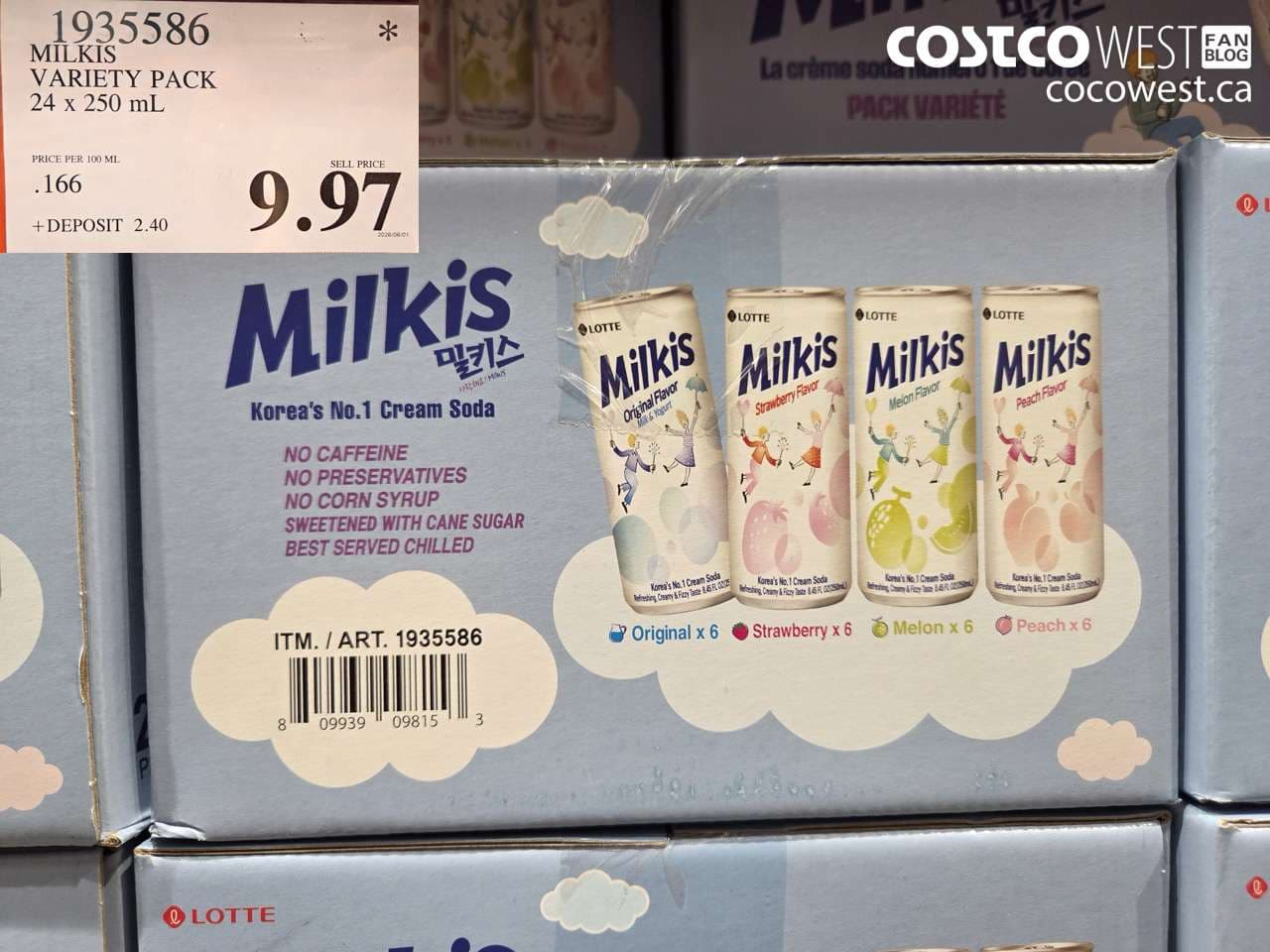 milkis variety pack 24 x 250 ml