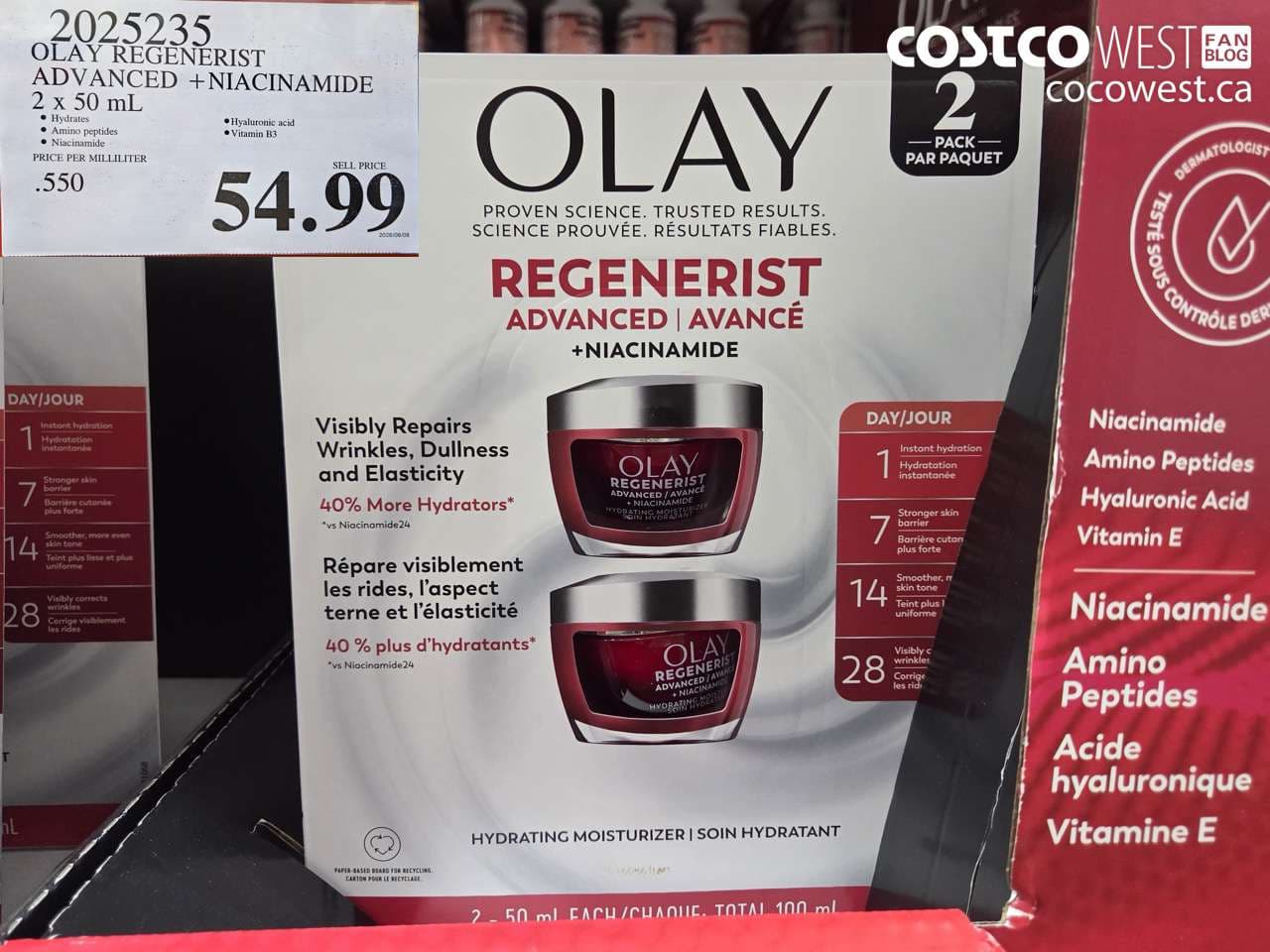 olay regenerist advanced niacinamide 2 x 50 ml