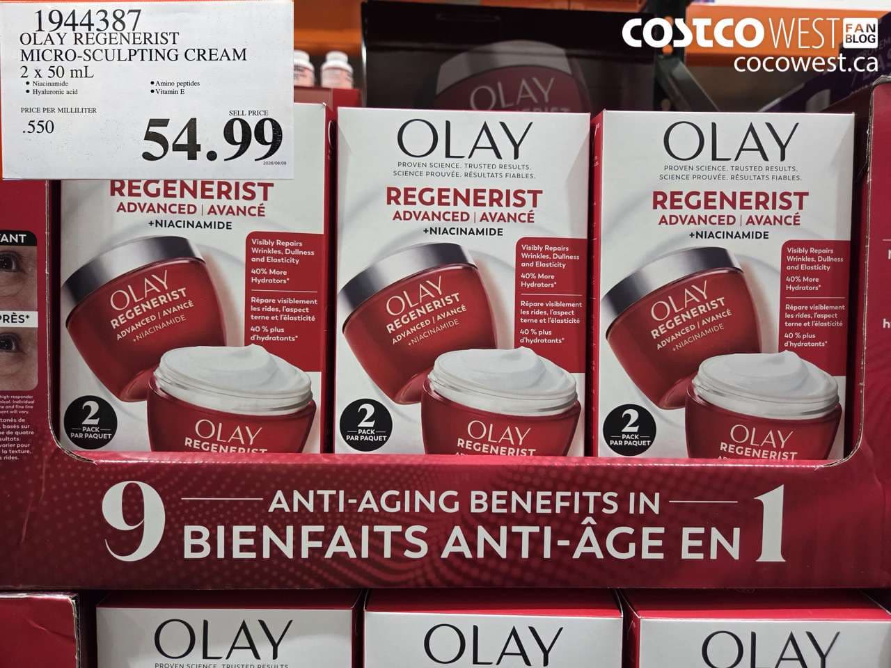 olay regenerist microsculpting cream 2 x 50 ml