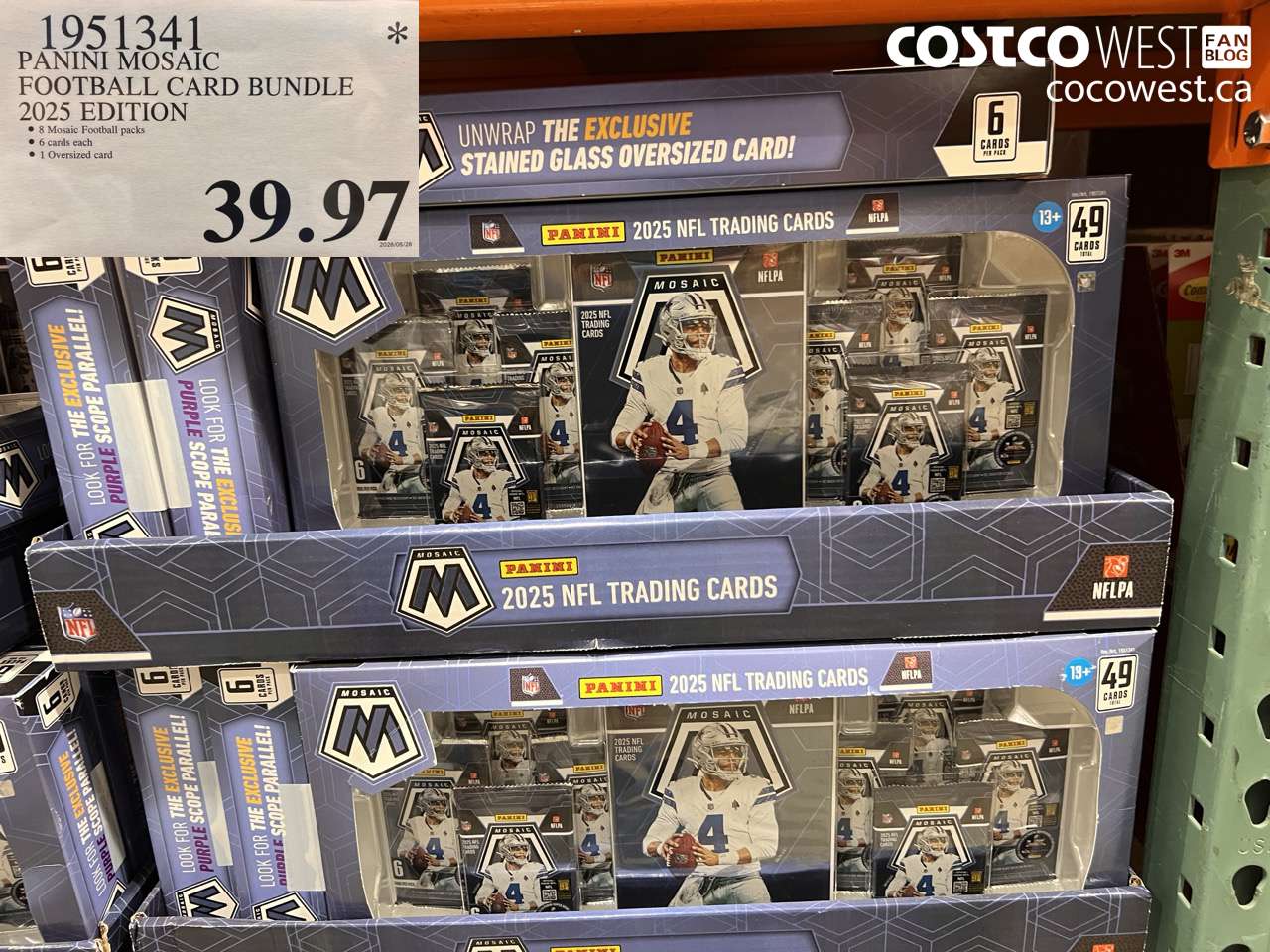 panini mosaic football card bundle 2025 edition