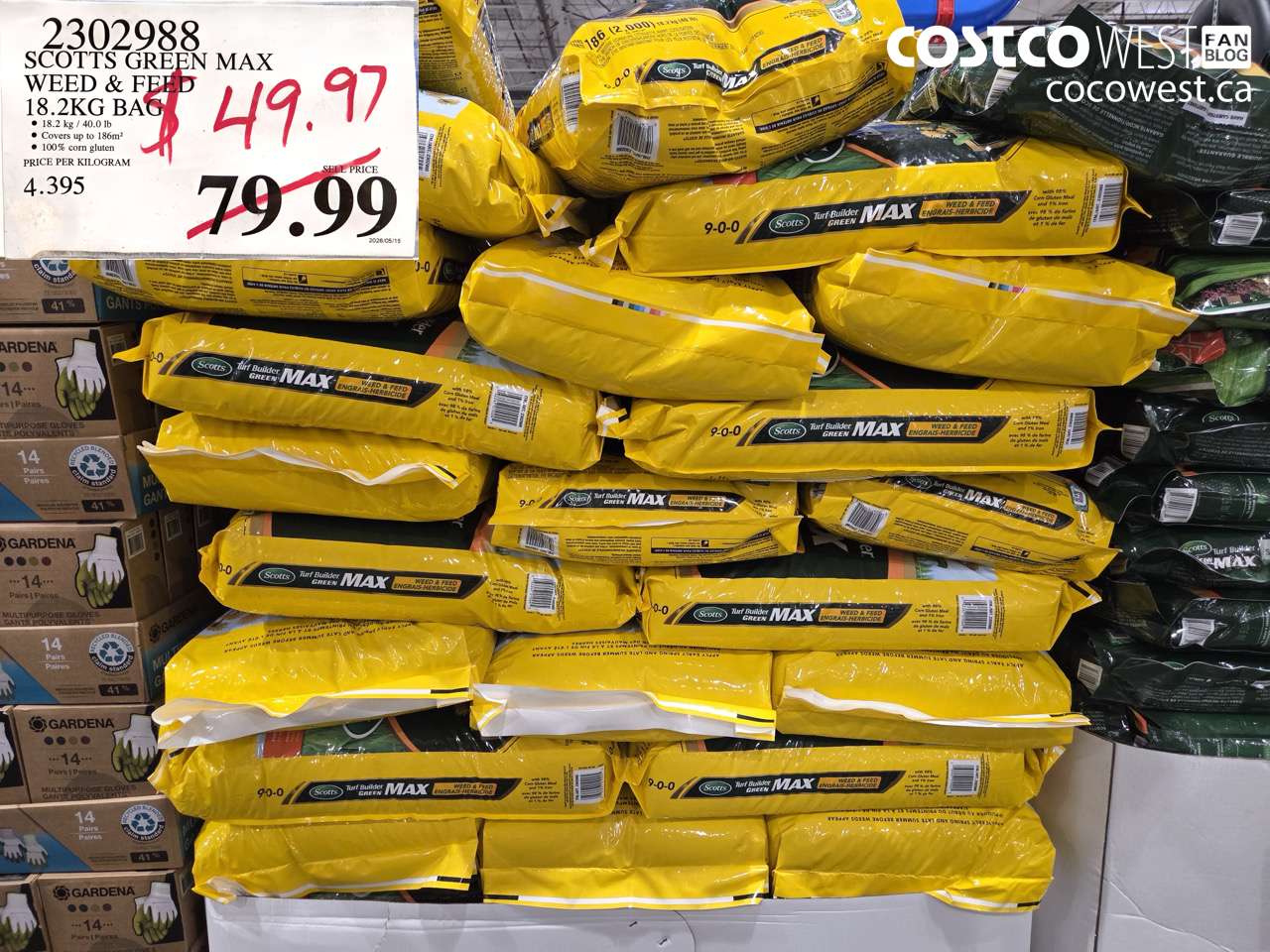 scotts green max weed feed 182kg bag