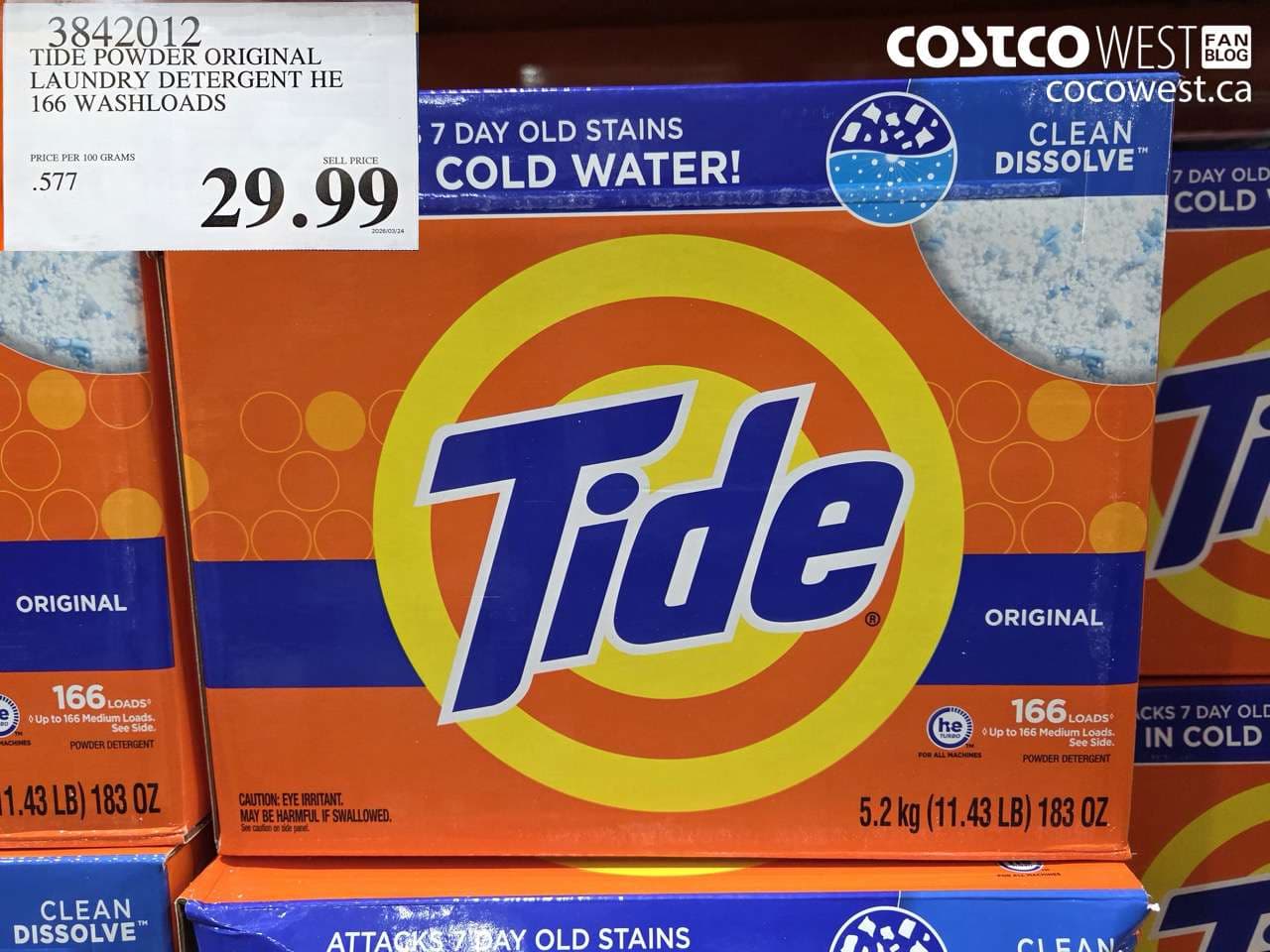 tide powder original laundry detergent he 166 washloads