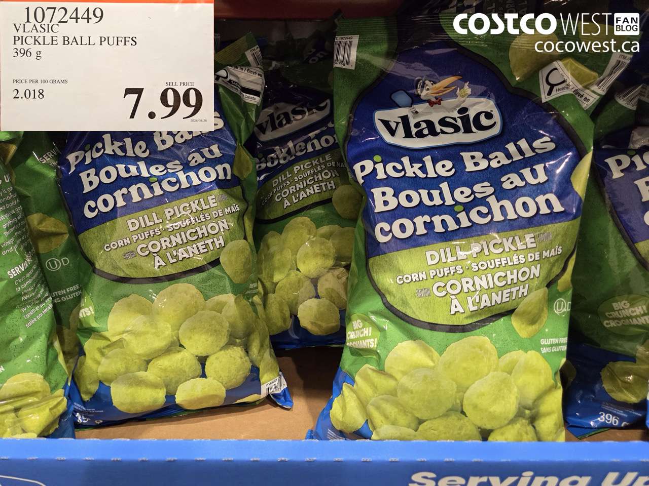 vlasic pickle ball puffs 396 g