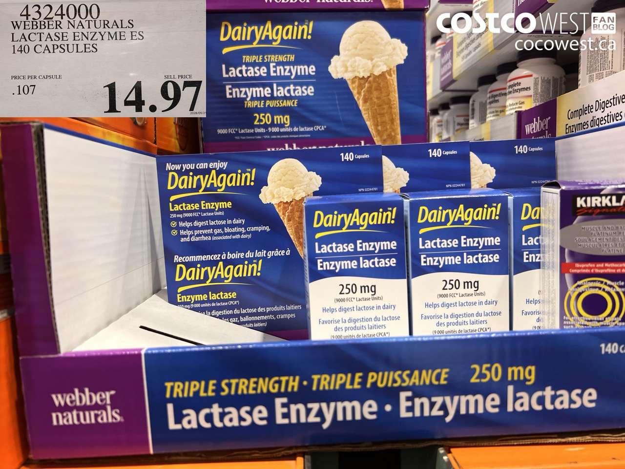 webber naturals lactase enzyme es 140 capsules