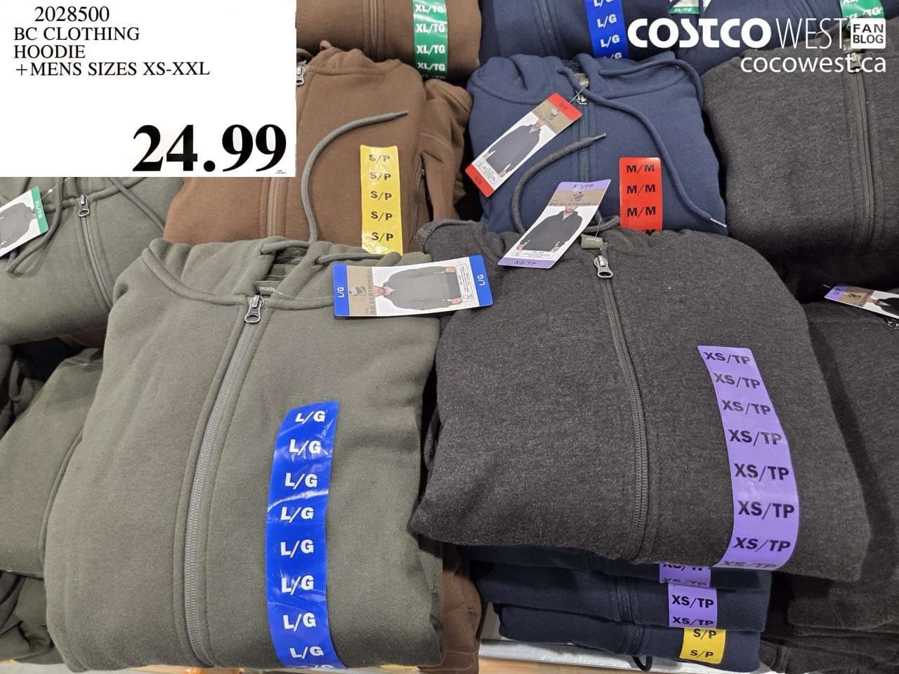 bc clothing hoodie mens sizes xsxxl