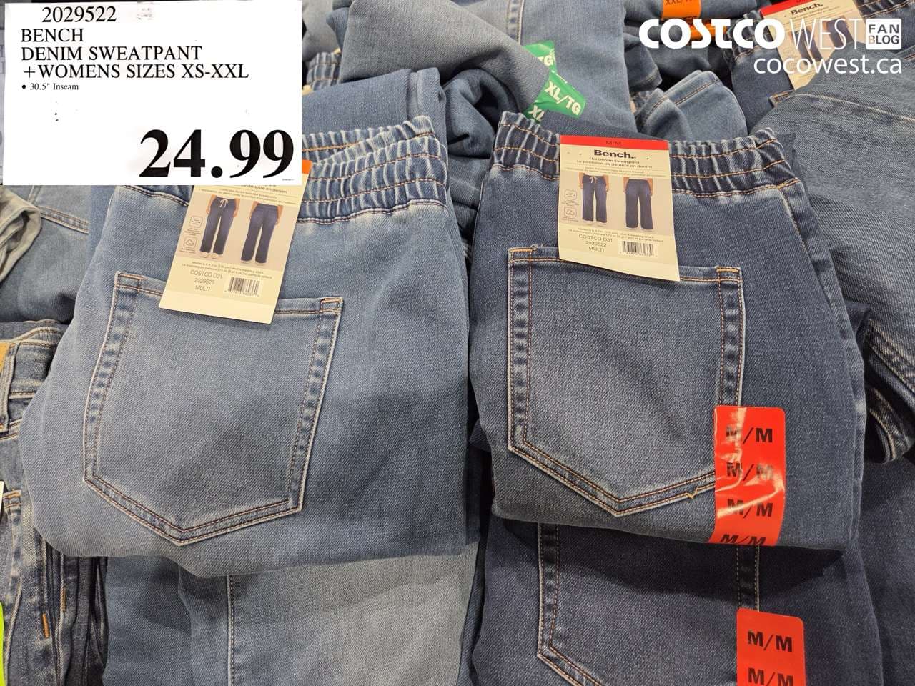 bench denim sweatpant womens sizes xsxxl