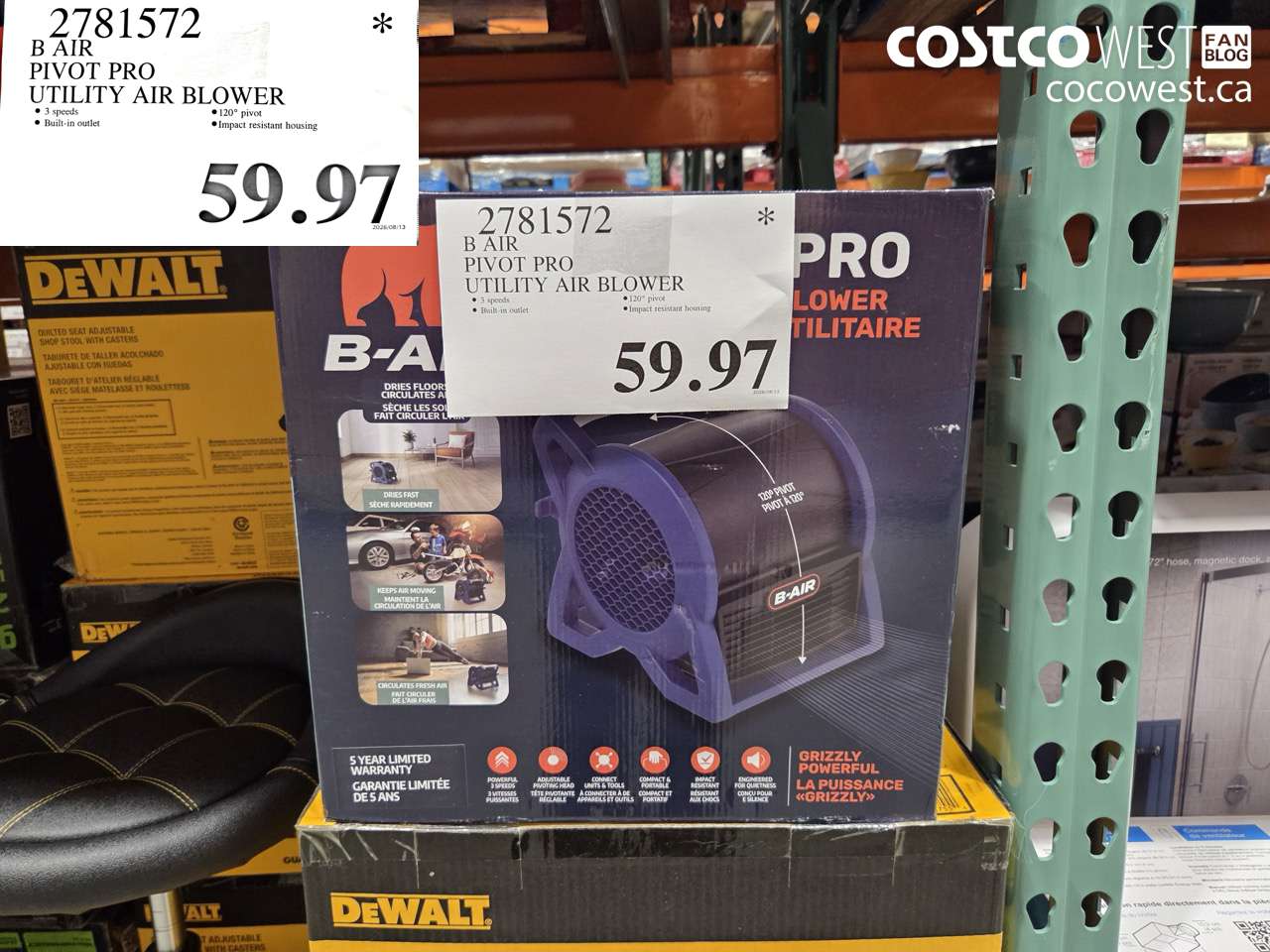 b air pivot pro utility air blower
