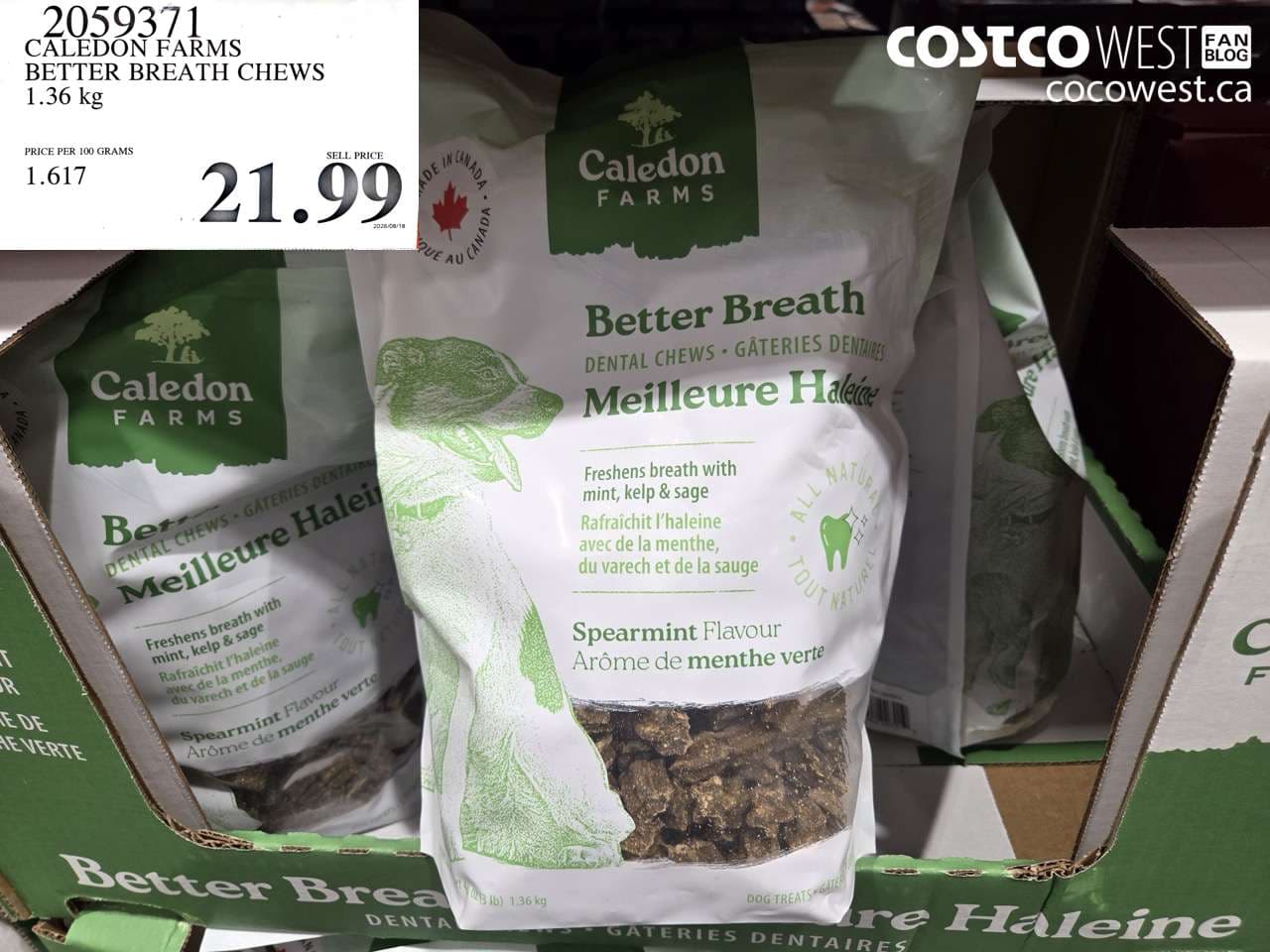 caledon farms better breath chews 136 kg