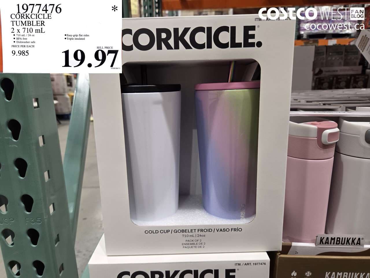 corkcicle tumbler 2 x 710 ml