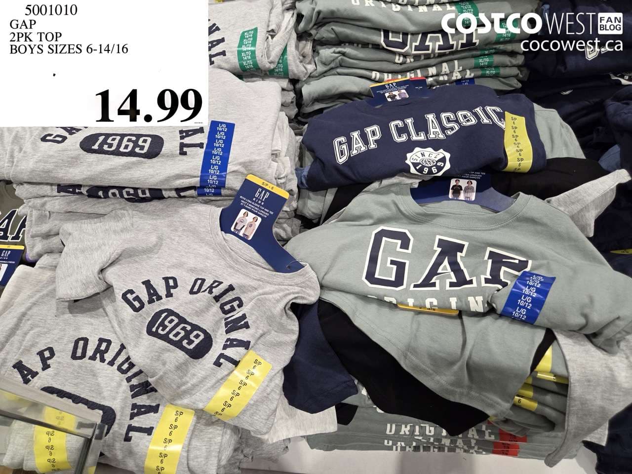 gap 2pk top boys sizes 61416