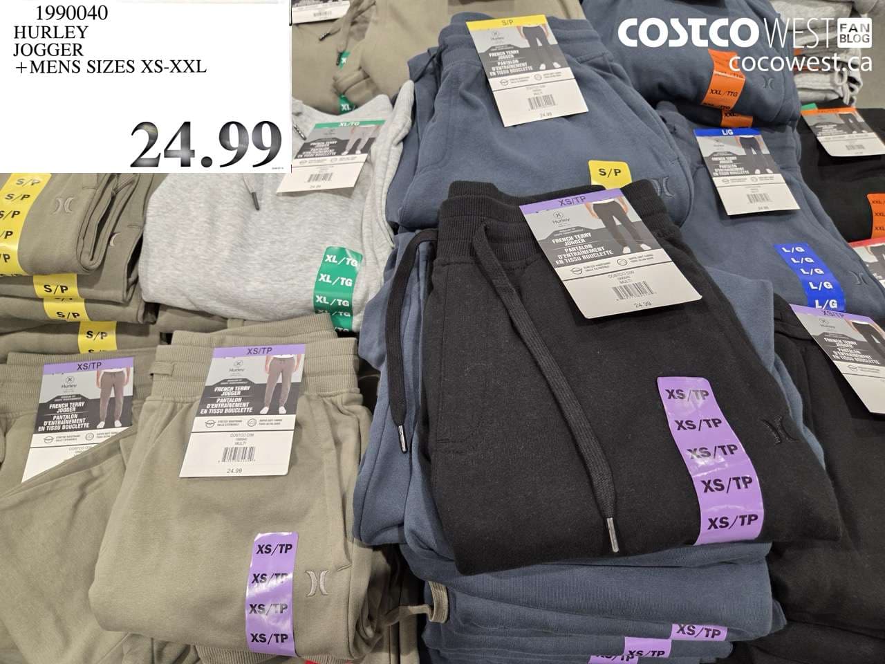 hurley jogger mens sizes xsxxl