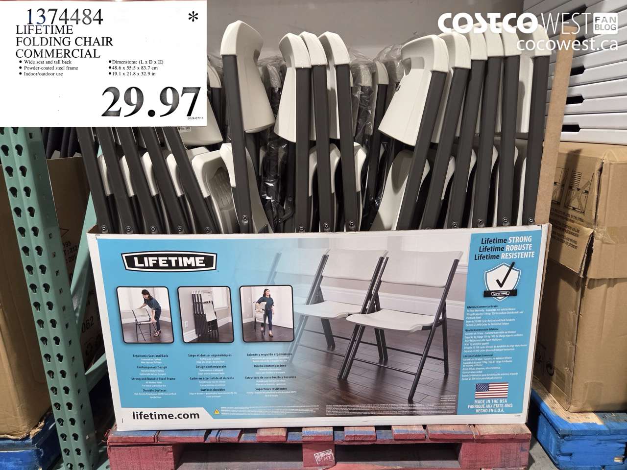 lifetime folding chair commercial
