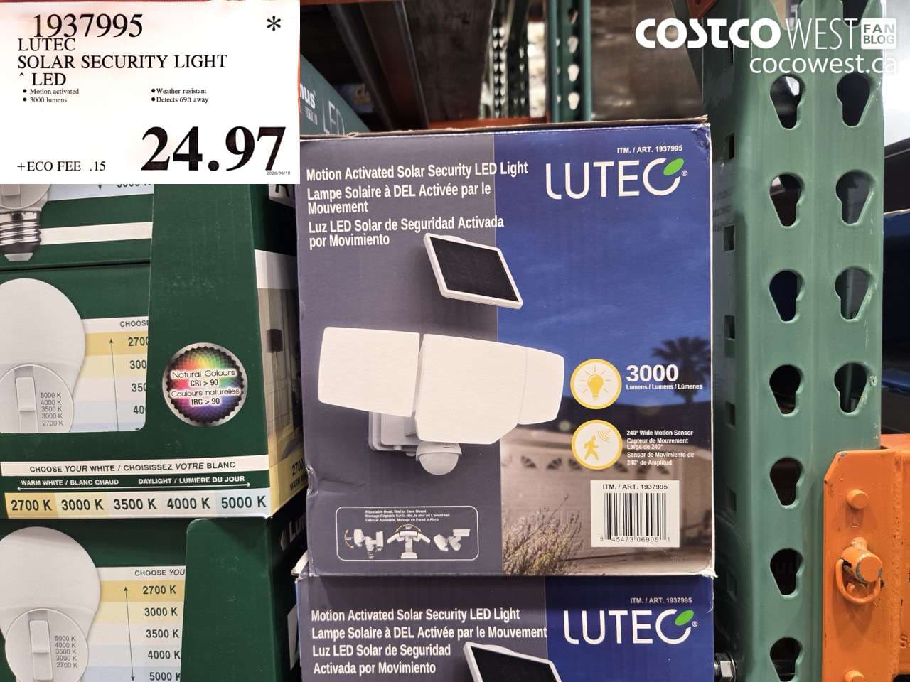 lutec solar security light led