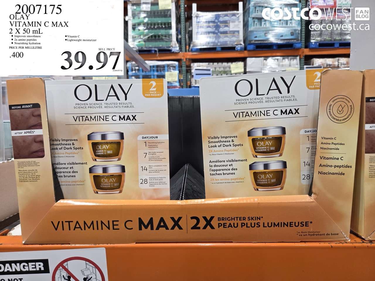 olay vitamin c max 2 x 50 ml