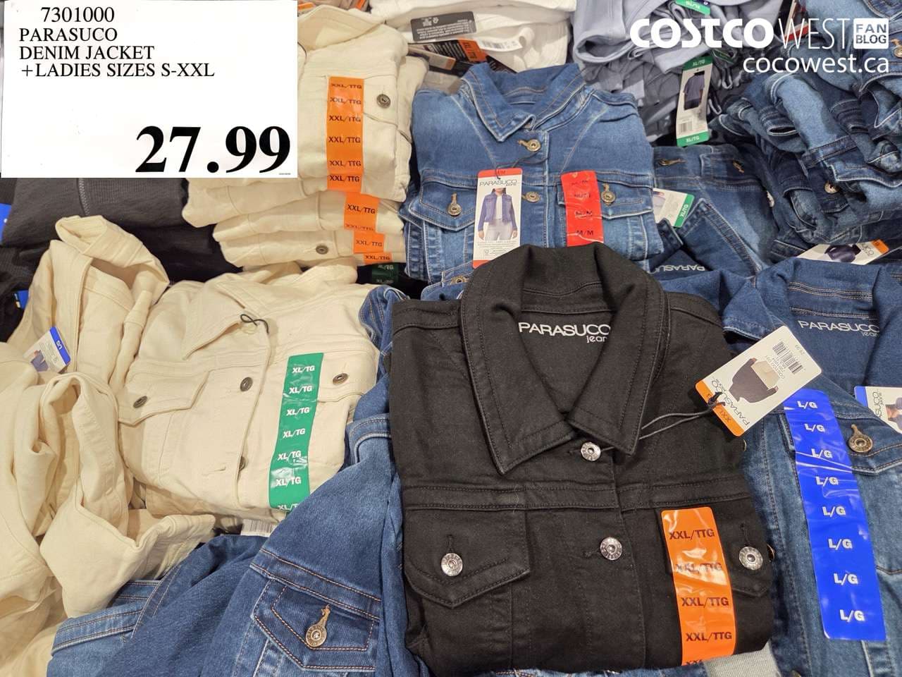parasuco denim jacket ladies sizes sxxl