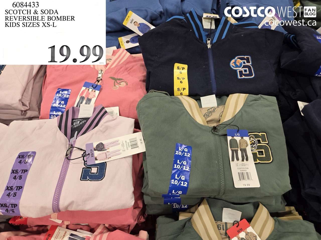 scotch soda reversible bomber kids sizes xsl