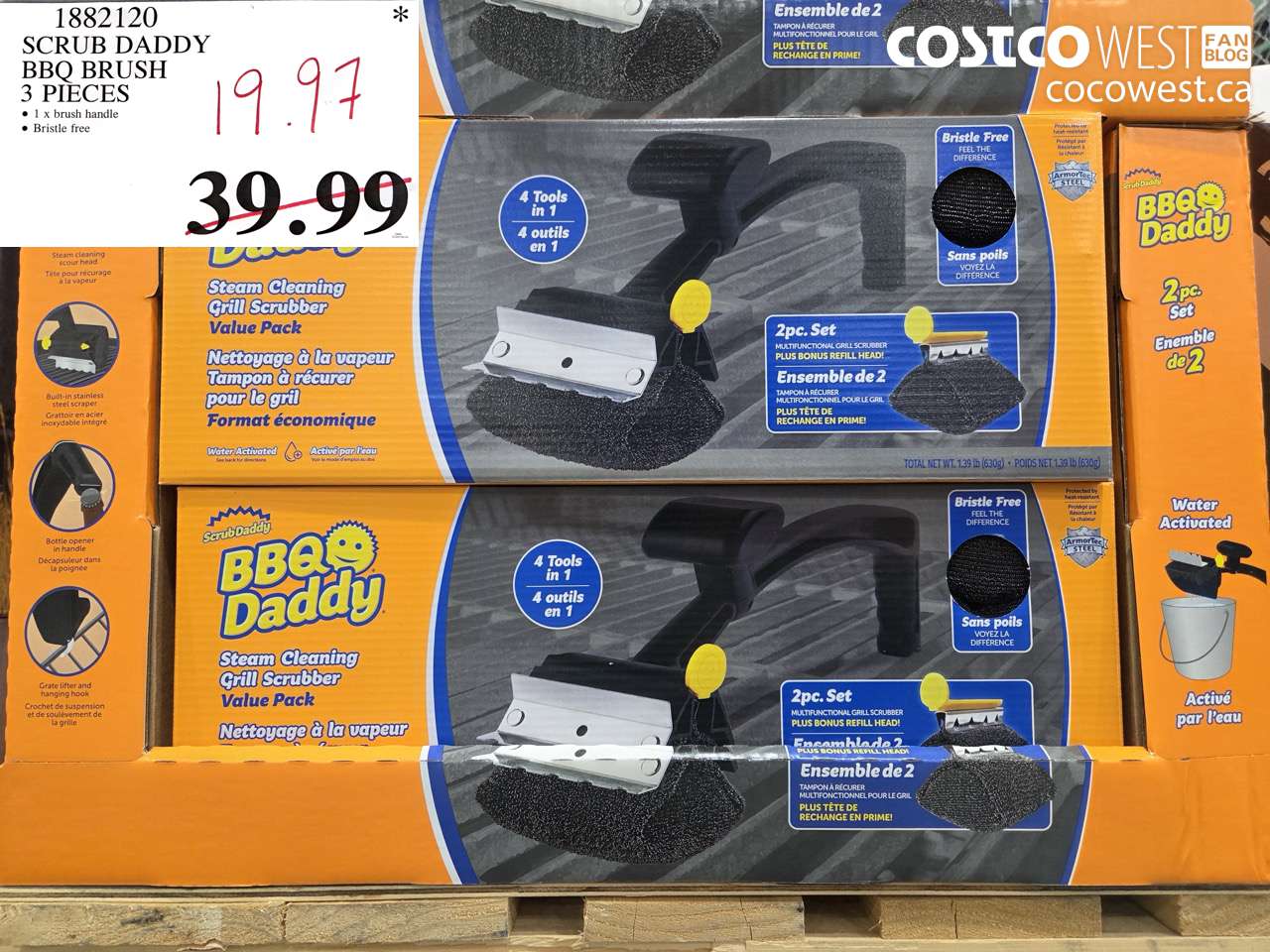 scrub daddy bbq brush 3 pieces