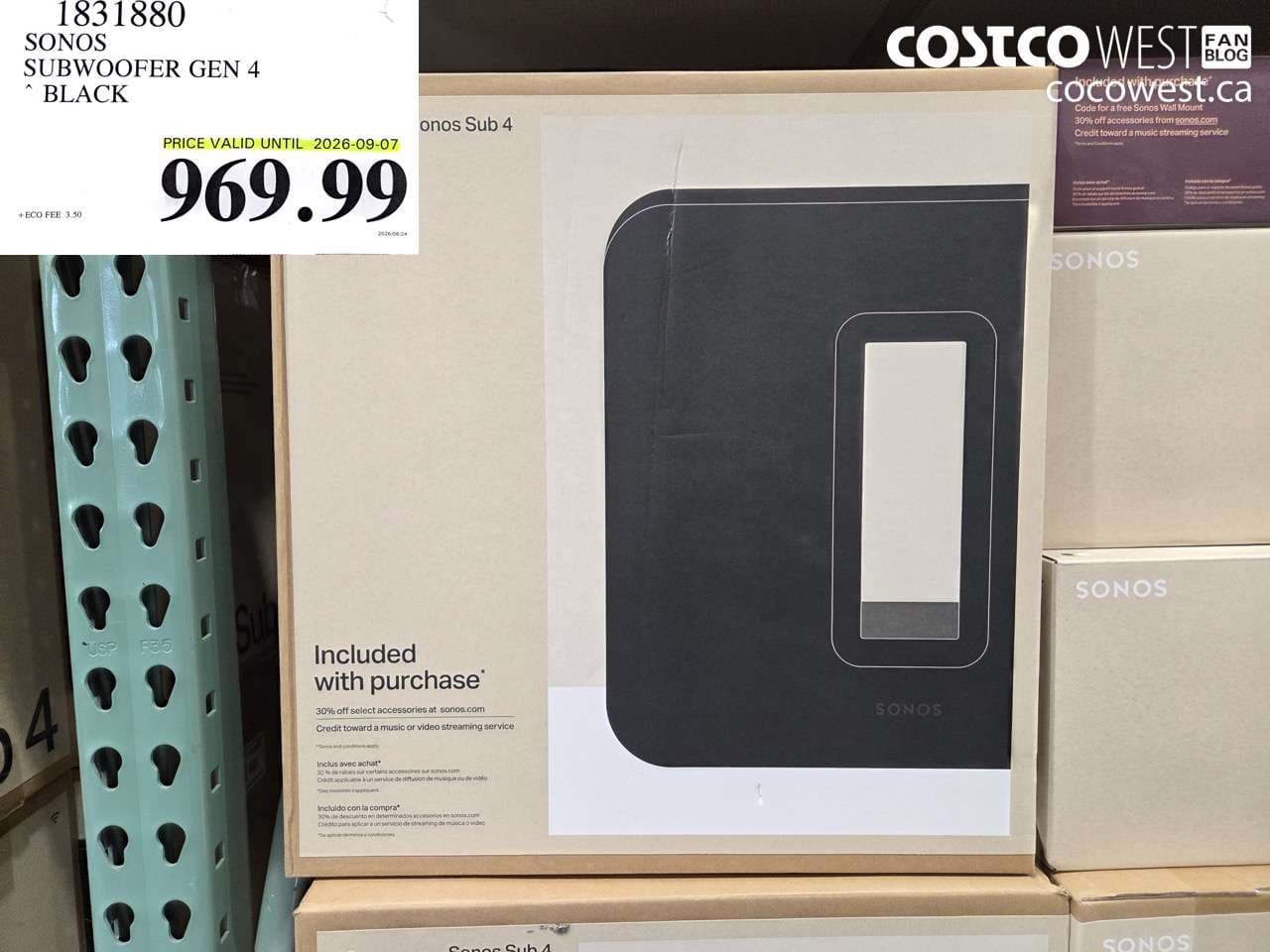 sonos subwoofer gen 4 black expires on 20260907