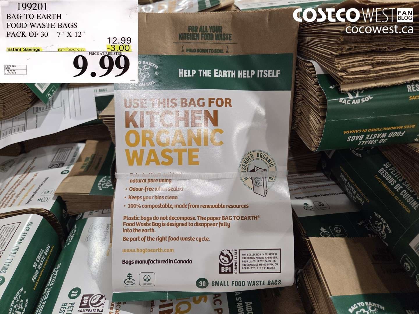 bag to earth food waste bags pack of 30