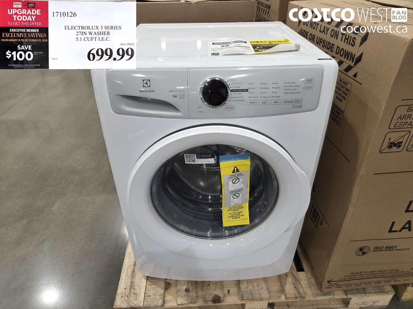 electrolux 3 series 27in washer 51 cuft iec 100 off expires on 20260913