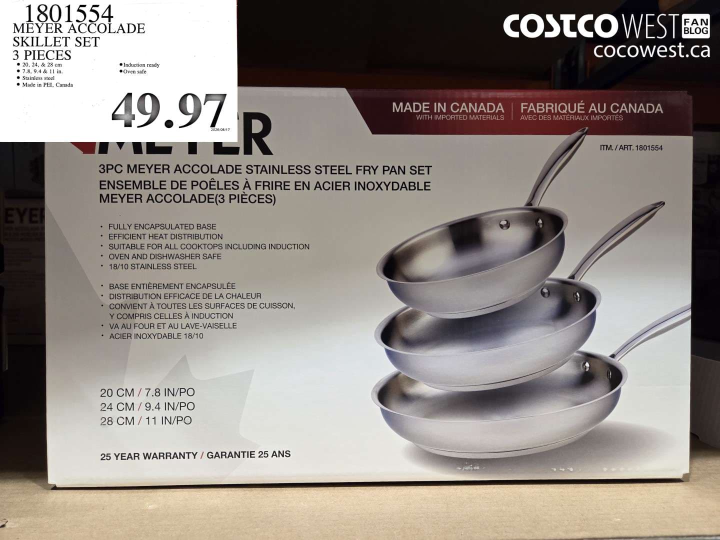 meyer accolade skillet set 3 pieces