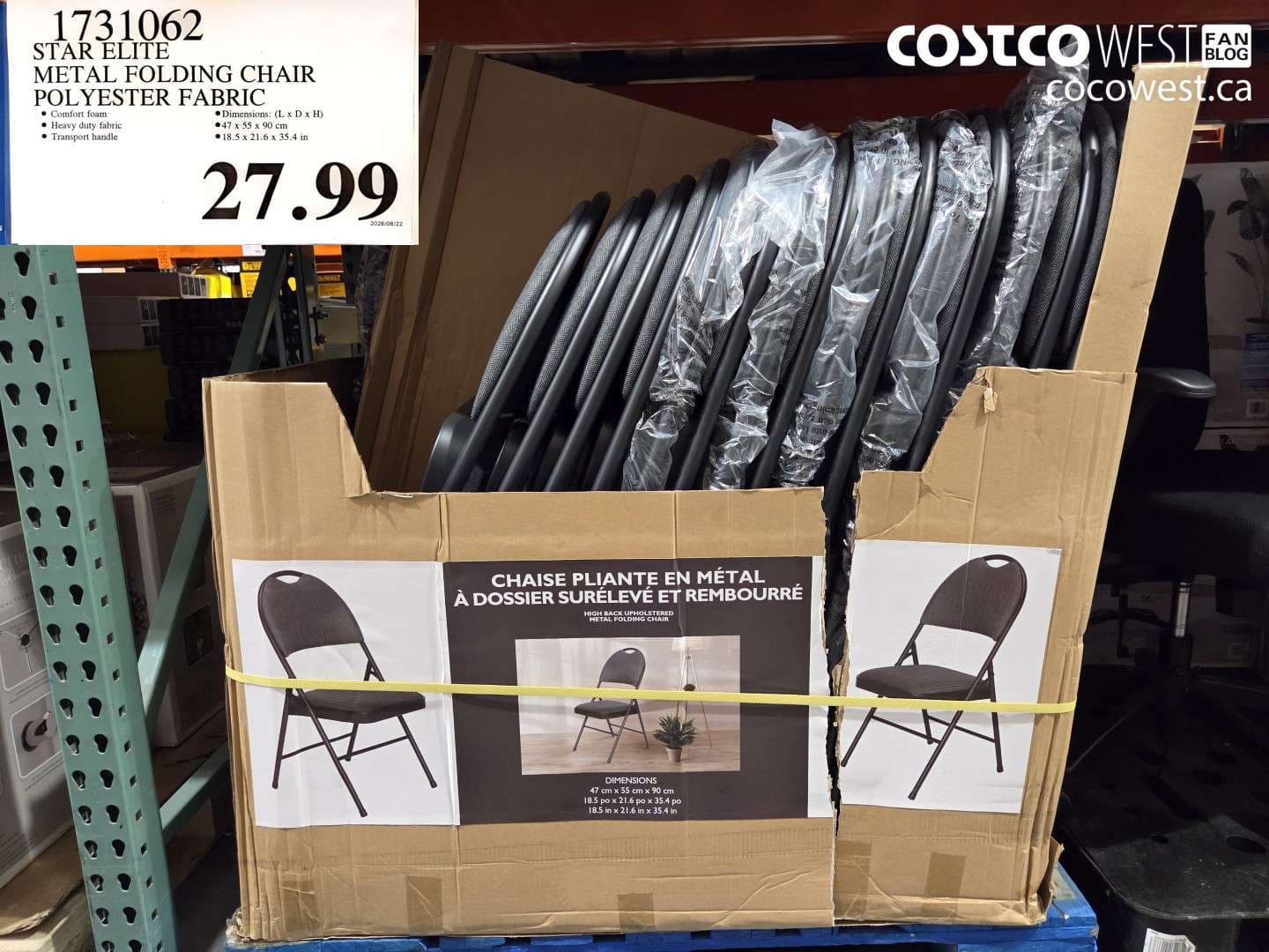 star elite metal folding chair polyester fabric